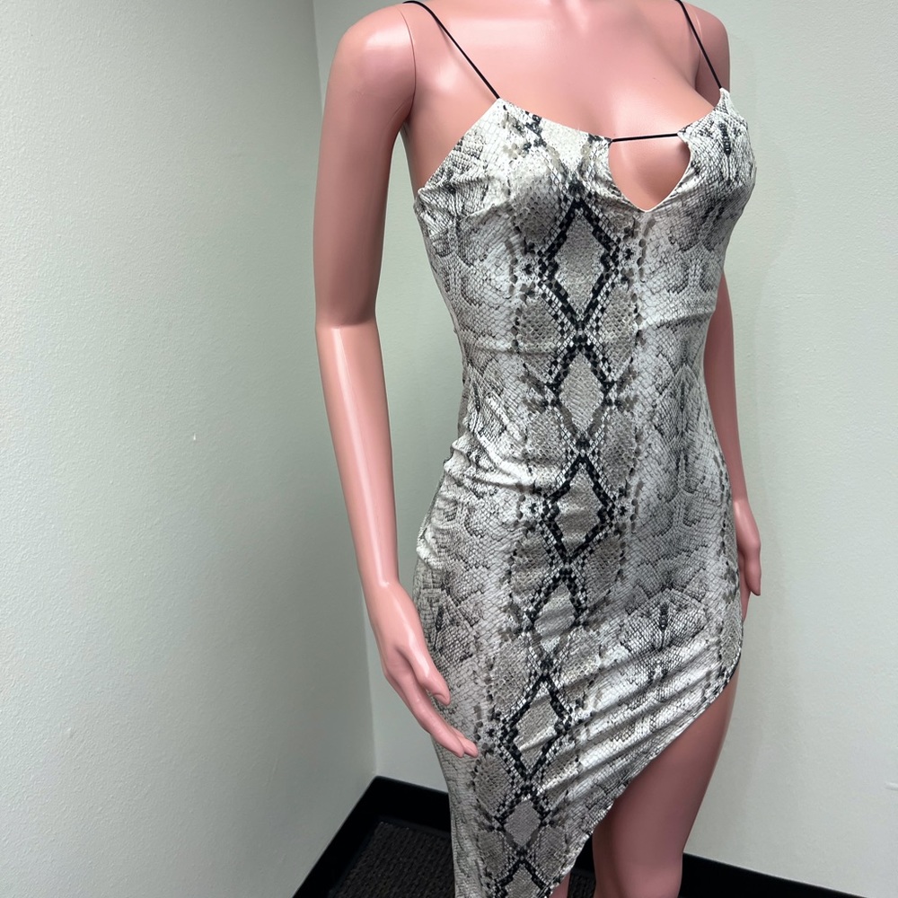 Snake print dress